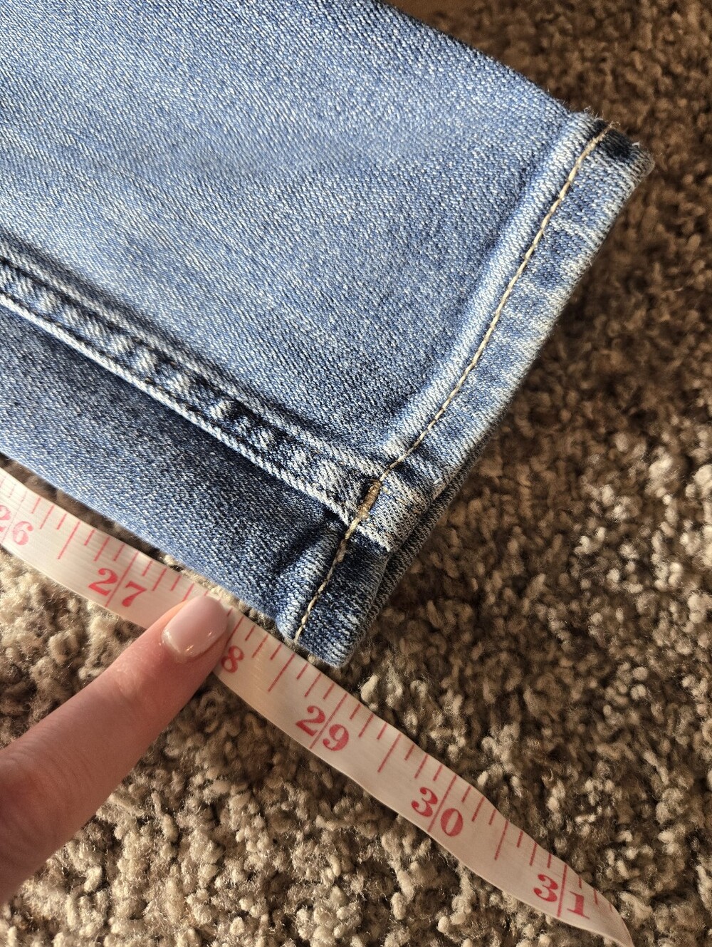 Vigoss Jagger Skinny Medium‑Wash Distressed Jeans Women’s Size 28 - Picture 7 of 16